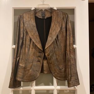 Clara sun Woo liquid leather jacket medium